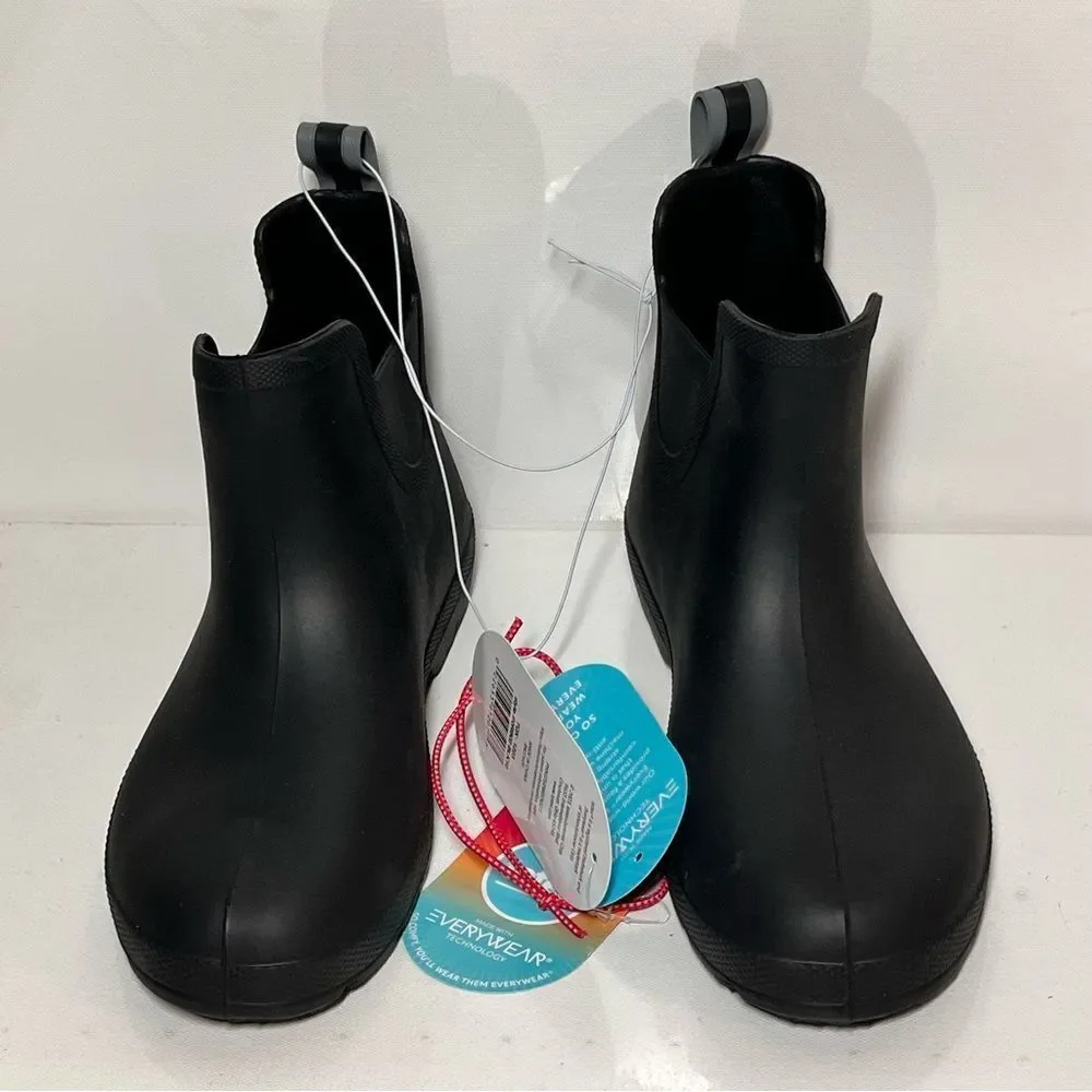 Totes Everywear Technology Chelsea Ankle Rain Boots